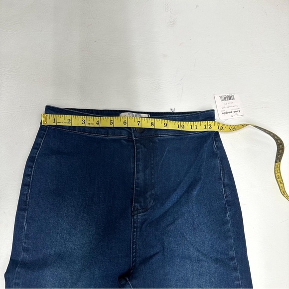 Free people we the free blue midnight Women's Blue Flared Jeans size 29 nwt - Picture 7 of 10